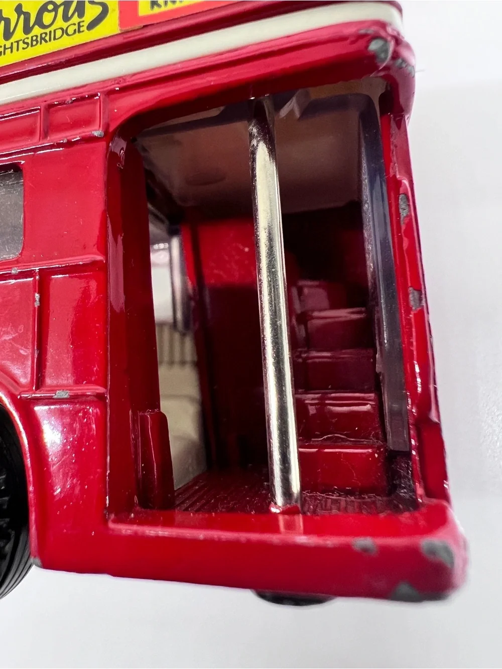 FEVA Harrods London Transport Double Decker Bus Diecast Toy Red Vintage 1:64